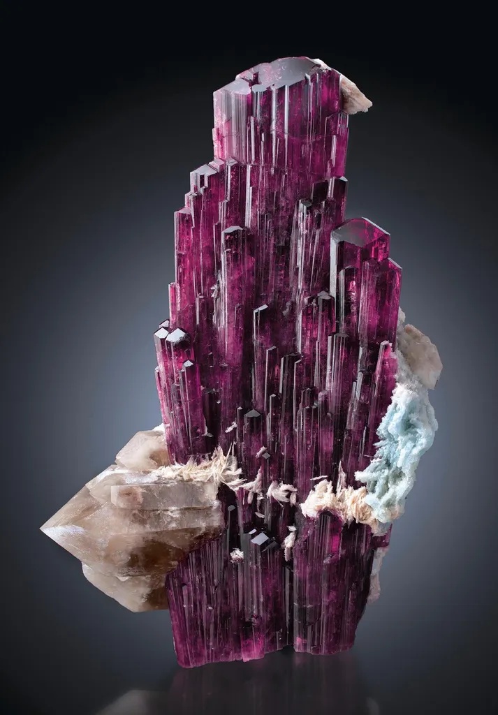 Albite, Tourmaline, Quartz image