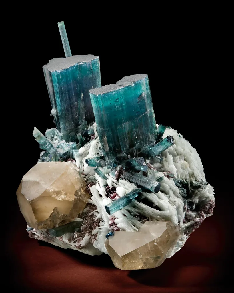 Albite, Tourmaline, Quartz image