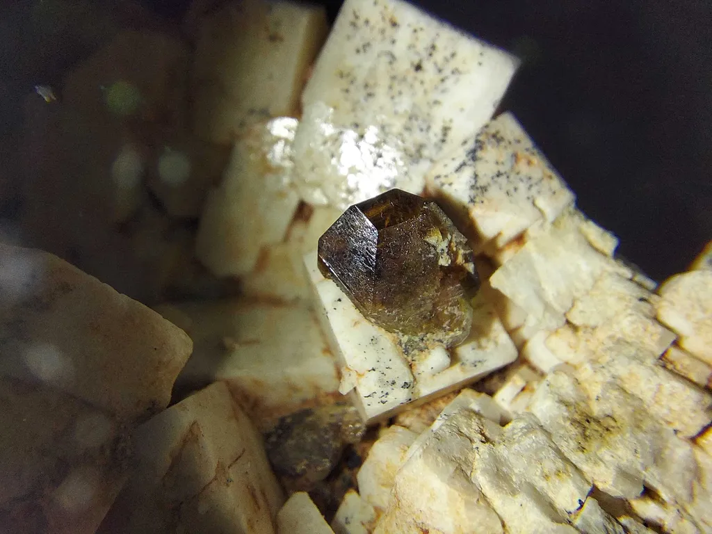 Albite with Titanite from Morocco, Midelt Province, Imilchil Cercle - image 3