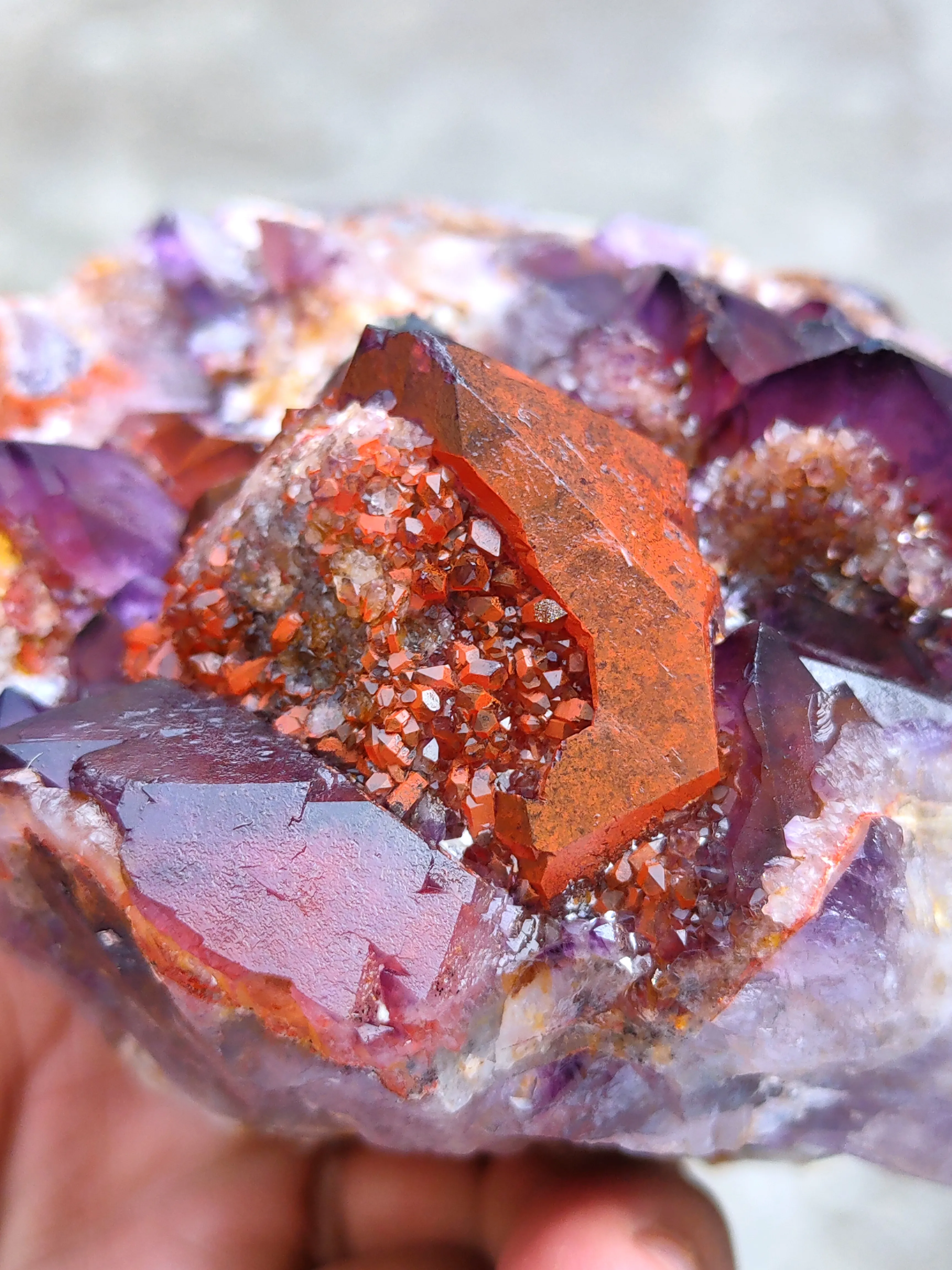 Alien Amethyst Phantom Quartz Cluster - image 4