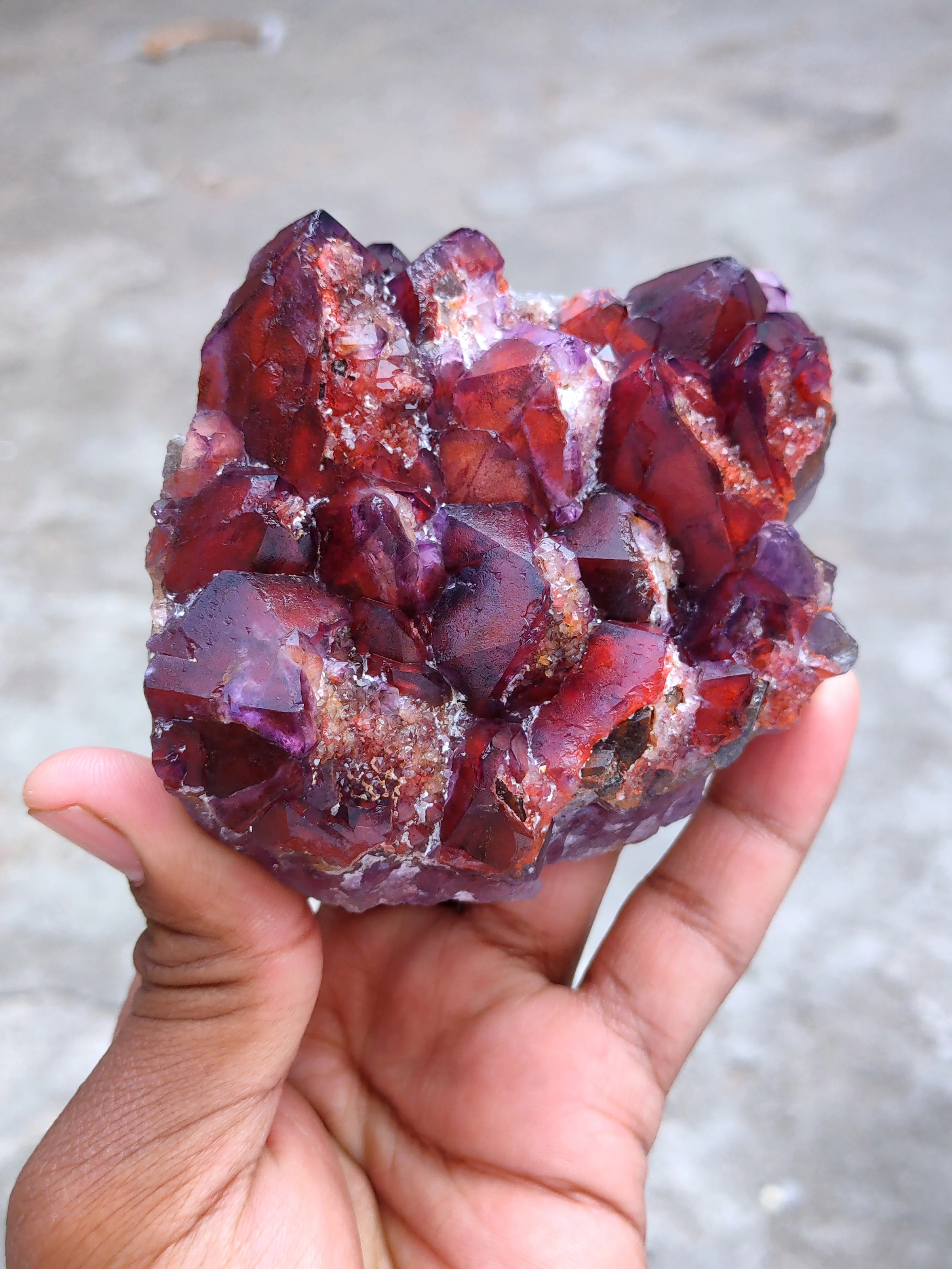 Alien Amethyst Phantom Quartz Cluster - image 6