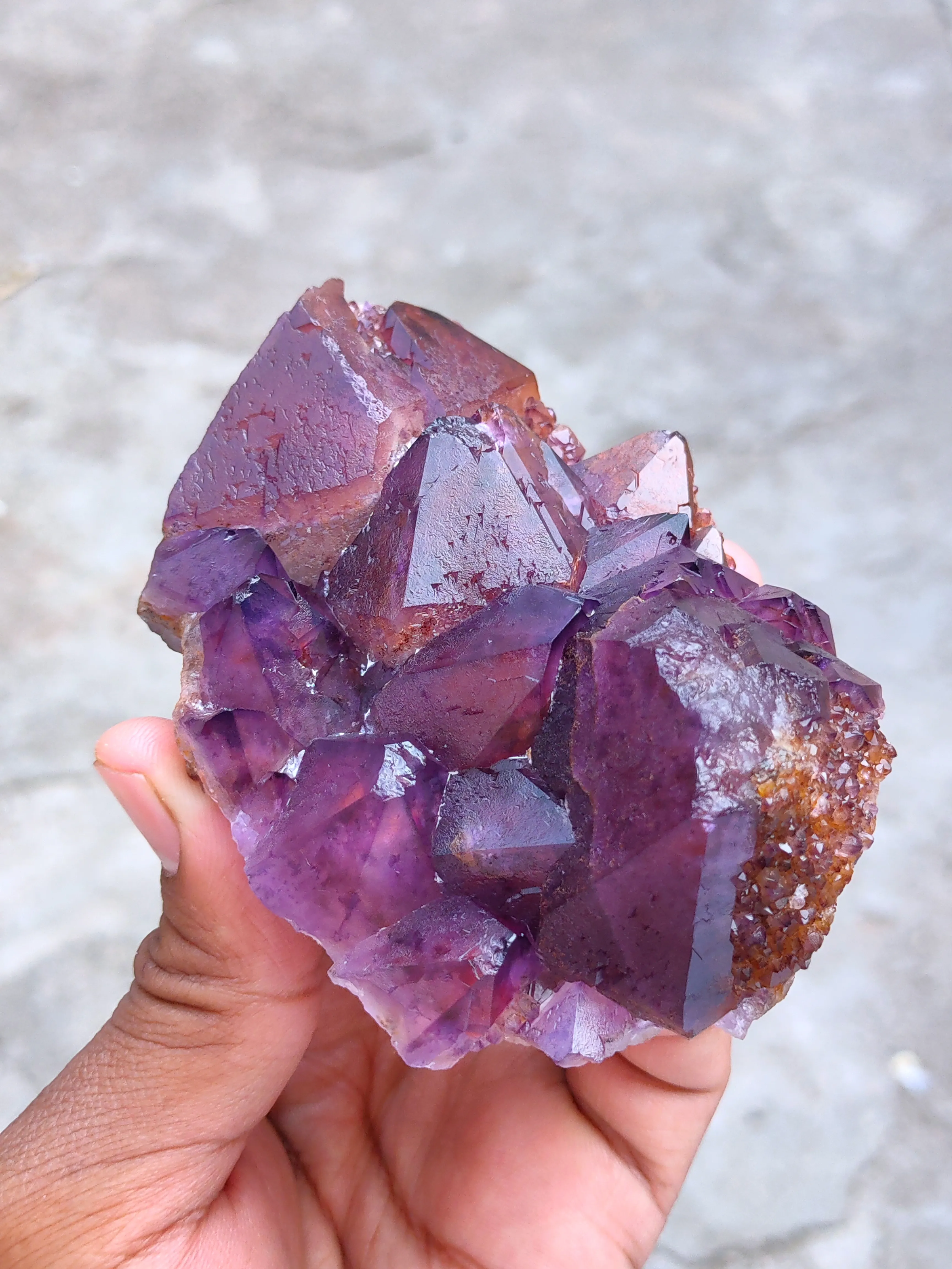 Alien Amethyst Phantom Quartz Cluster - image 3