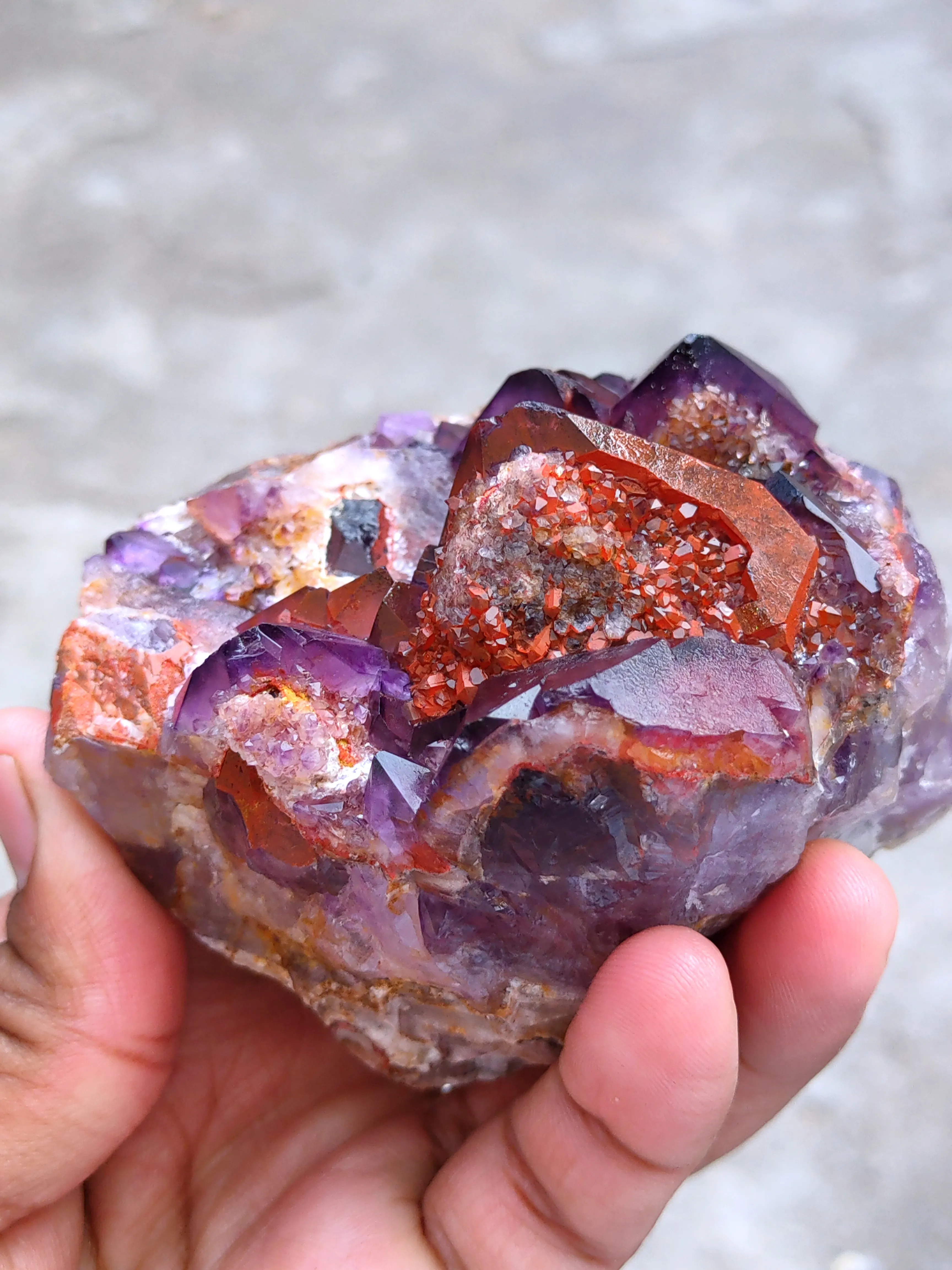 Alien Amethyst Phantom Quartz Cluster - image 3