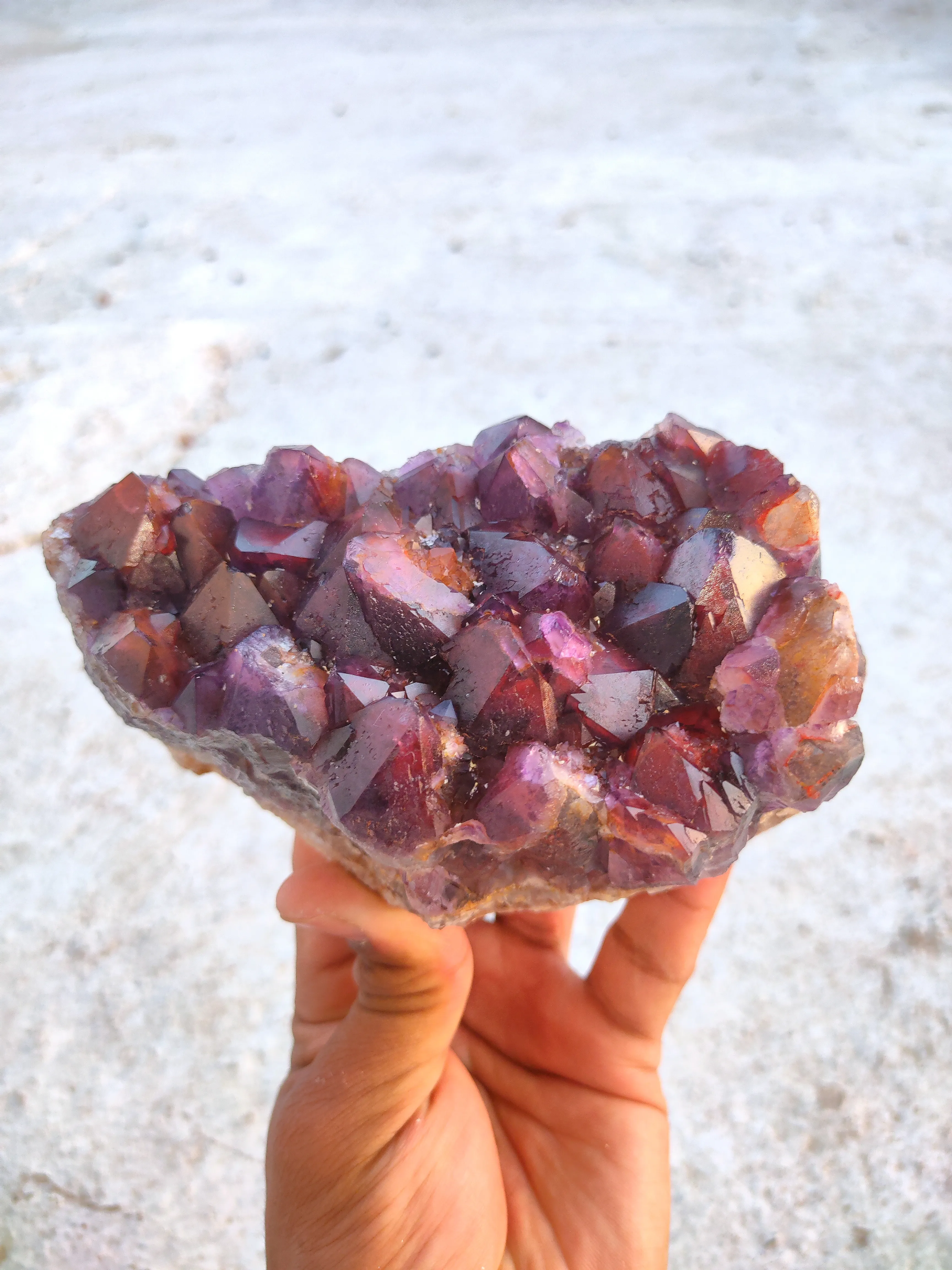 Alien Amethyst Phantom Quartz Cluster Available for sale - image 7