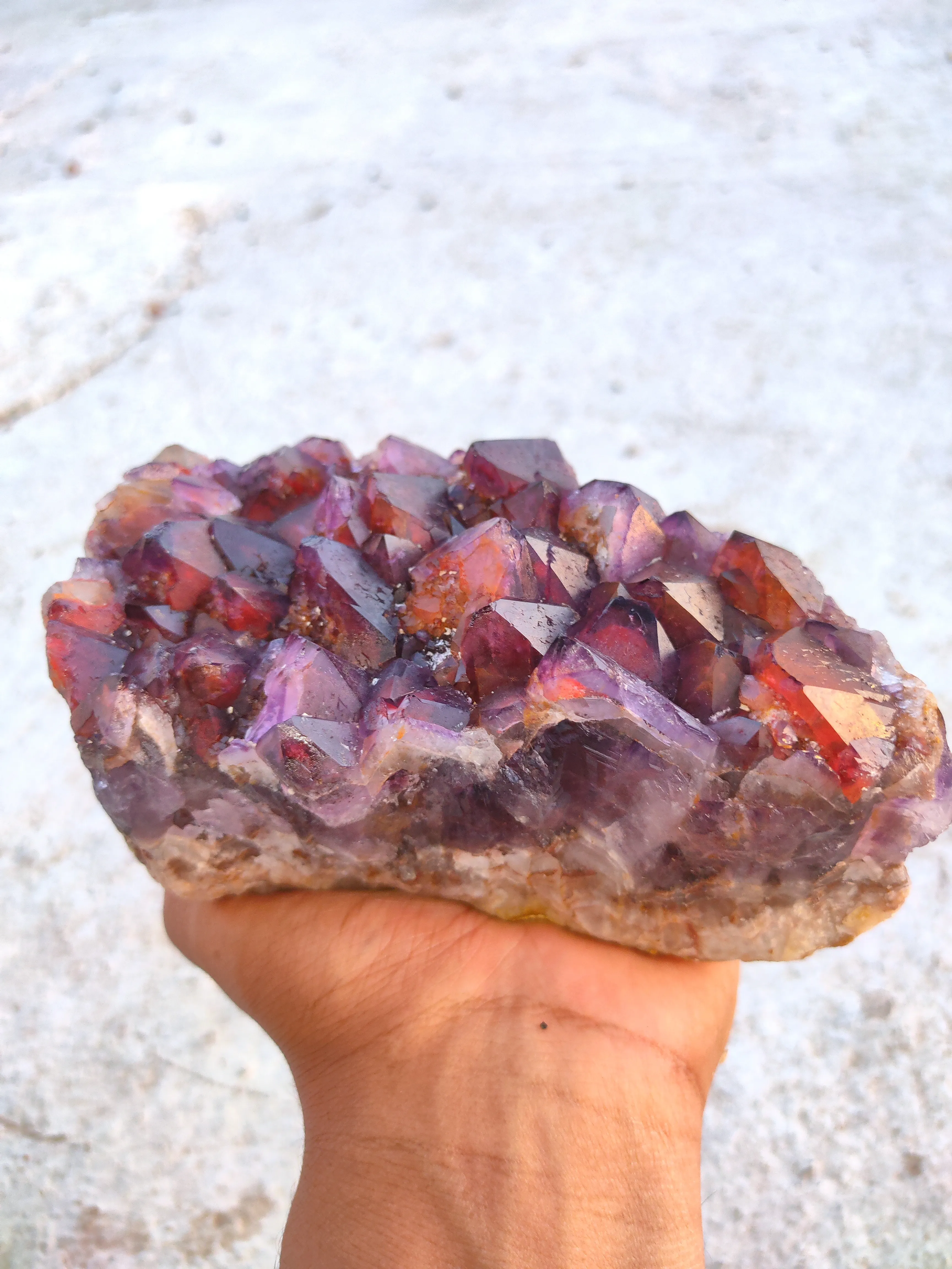 Alien Amethyst Phantom Quartz Cluster Available for sale - image 4