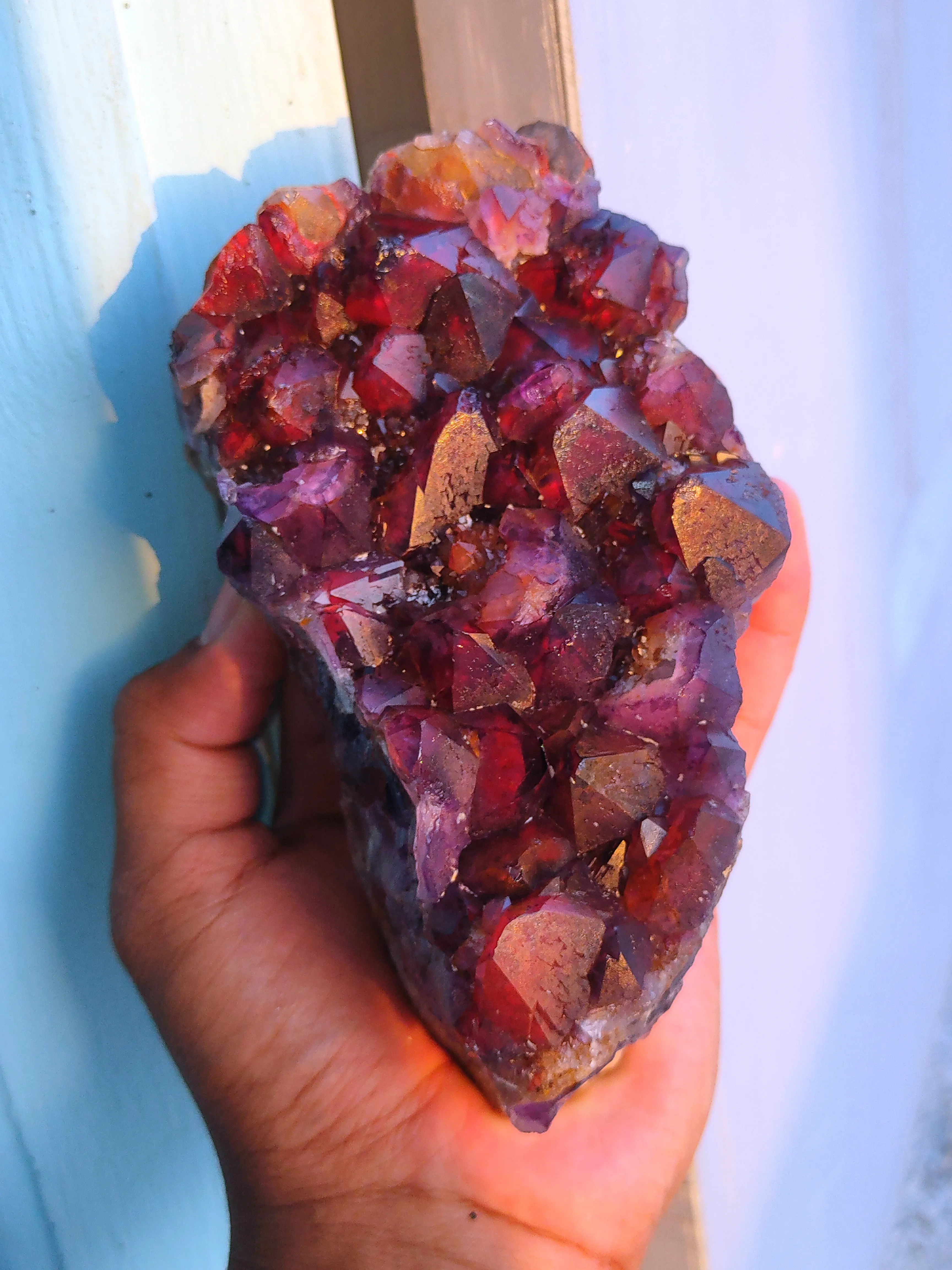 Alien Amethyst Phantom Quartz Cluster Available for sale - image 8