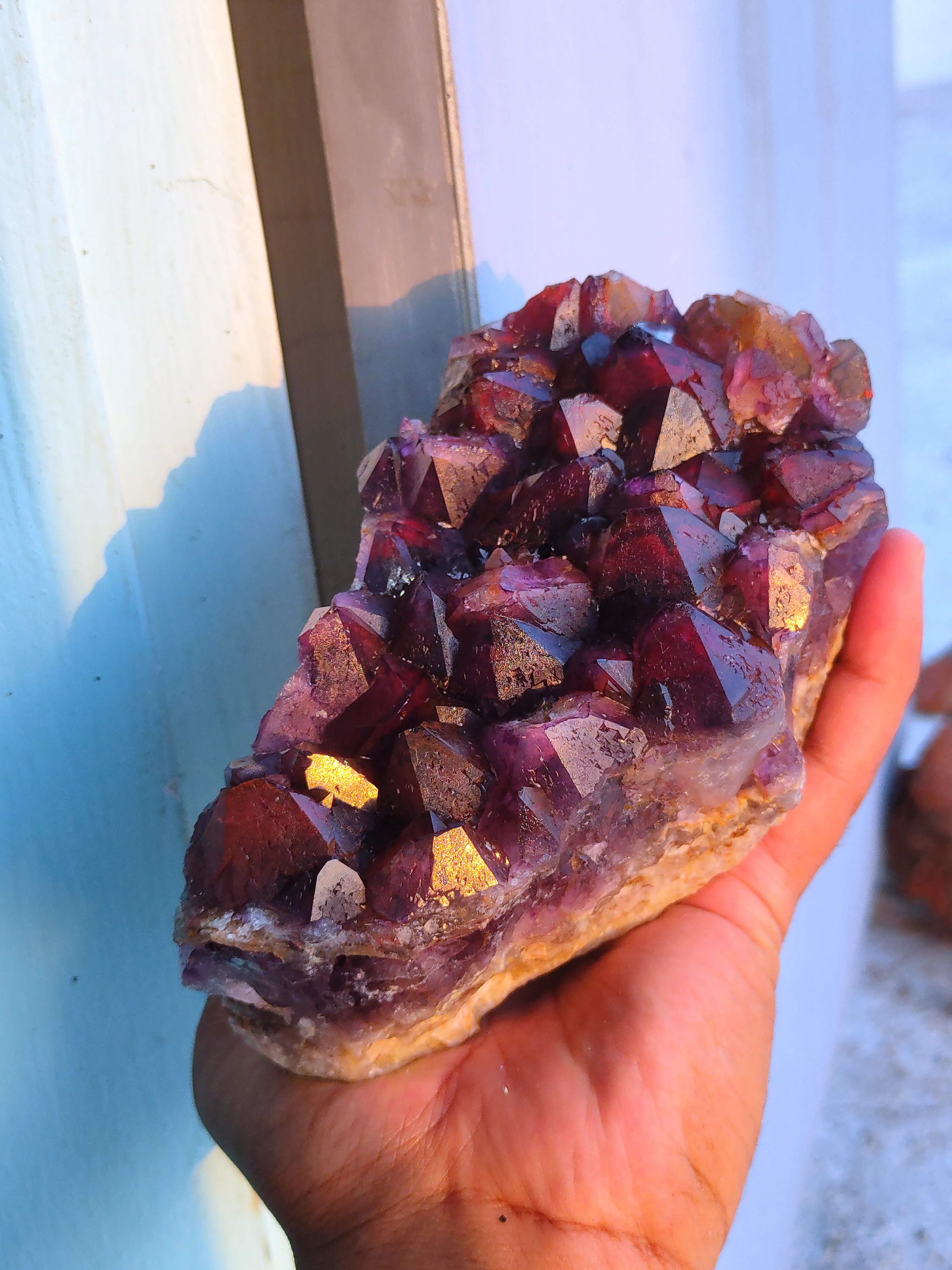 Alien Amethyst Phantom Quartz Cluster Available for sale - image 2