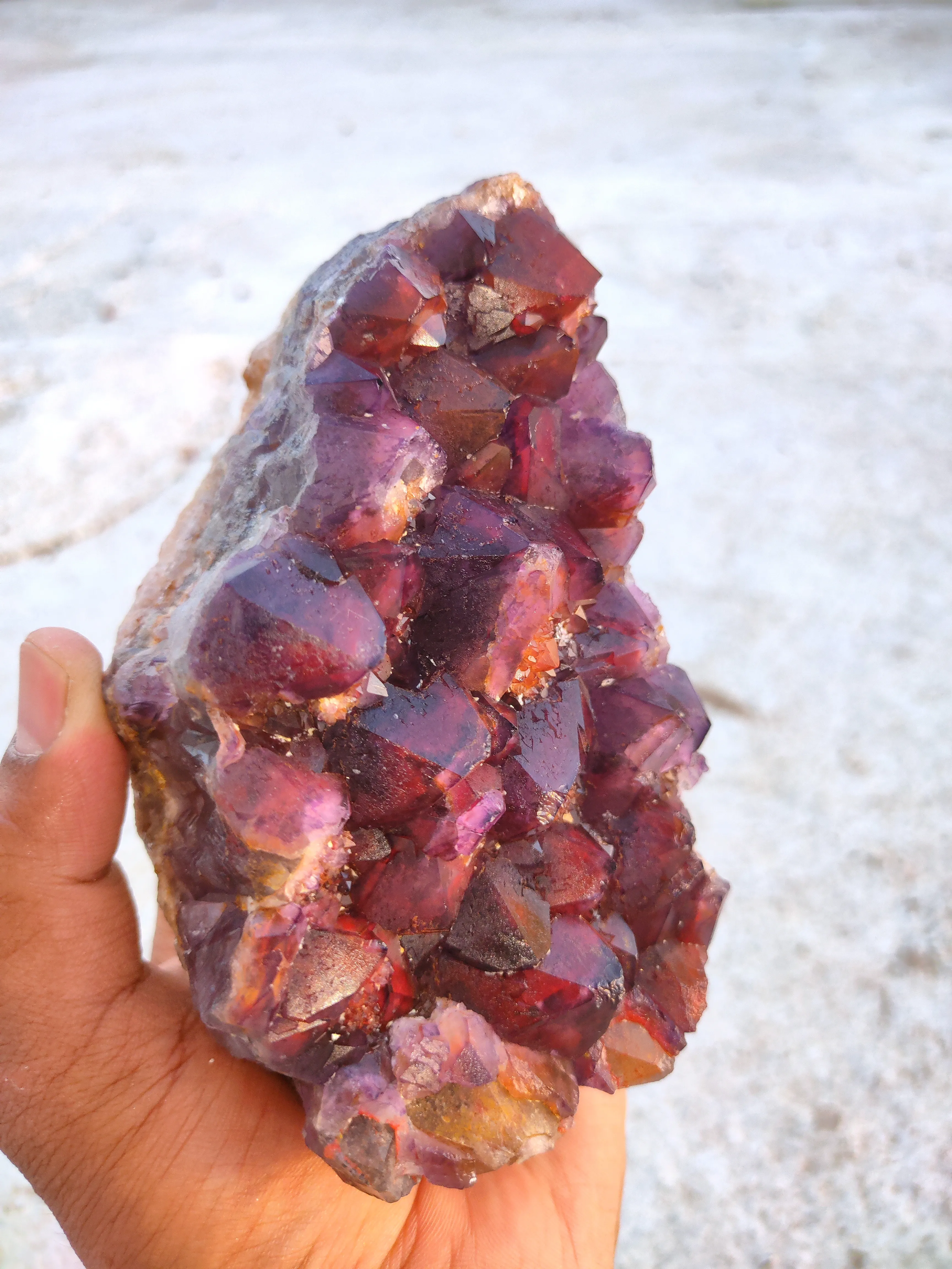 Alien Amethyst Phantom Quartz Cluster Available for sale - image 6