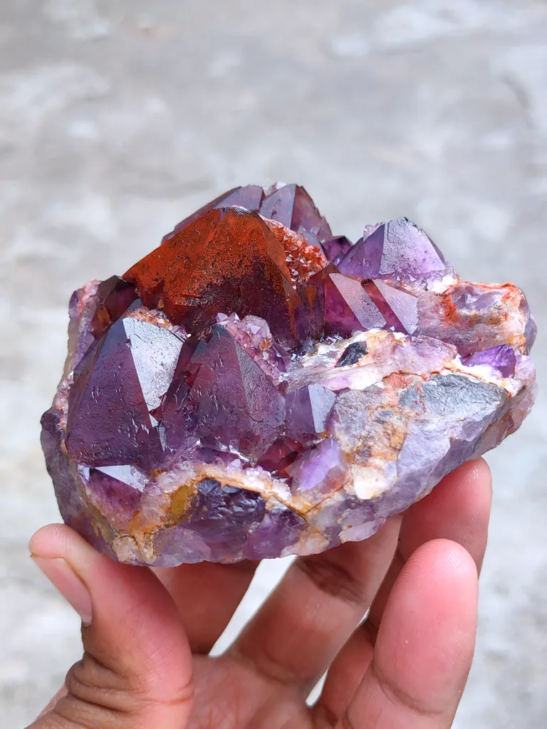 Alien Amethyst Phantom Quartz Cluster - image 2