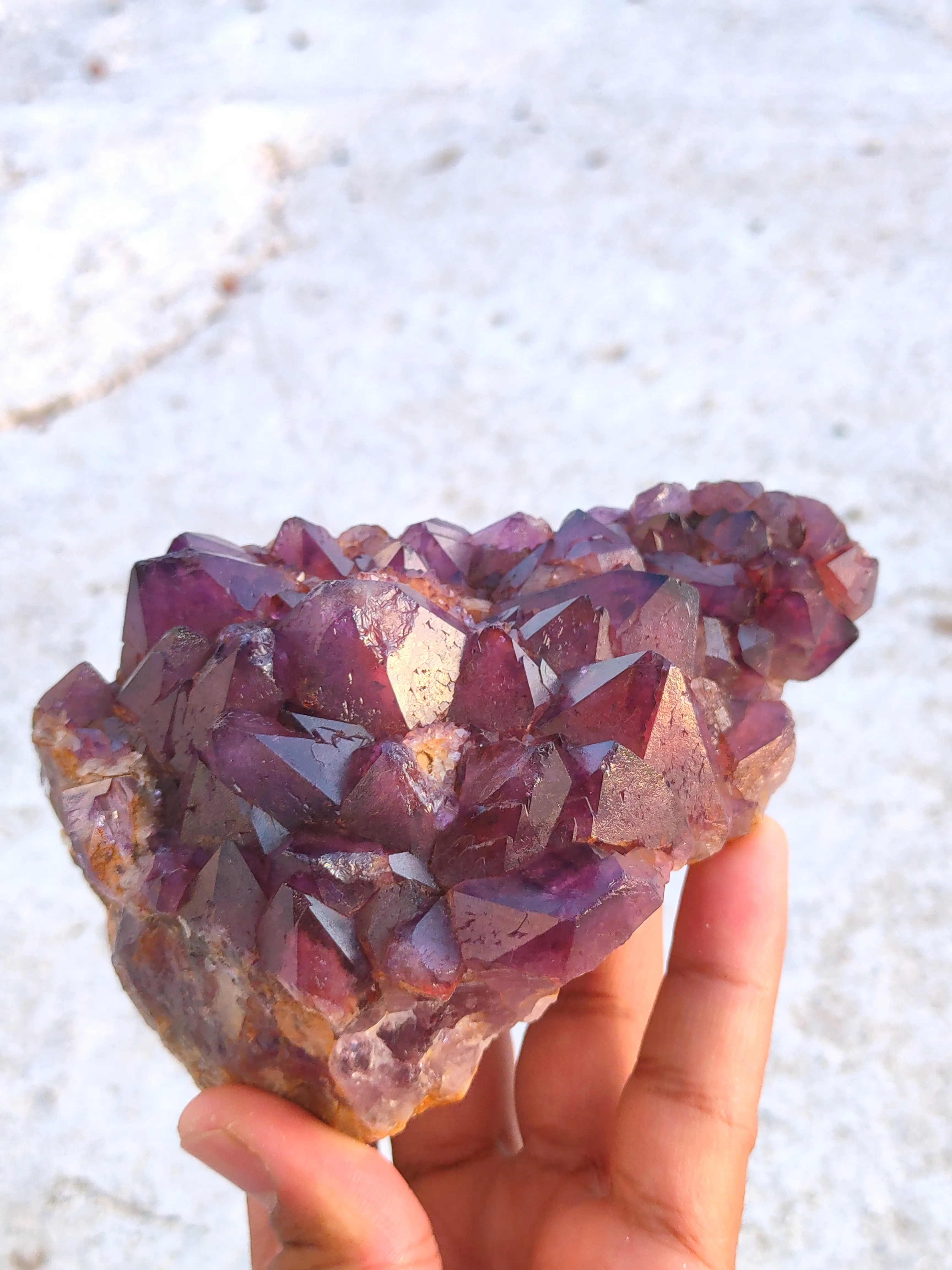 Alien Amethyst Phantom Quartz Cluster Natural Mineral specimen - image 2