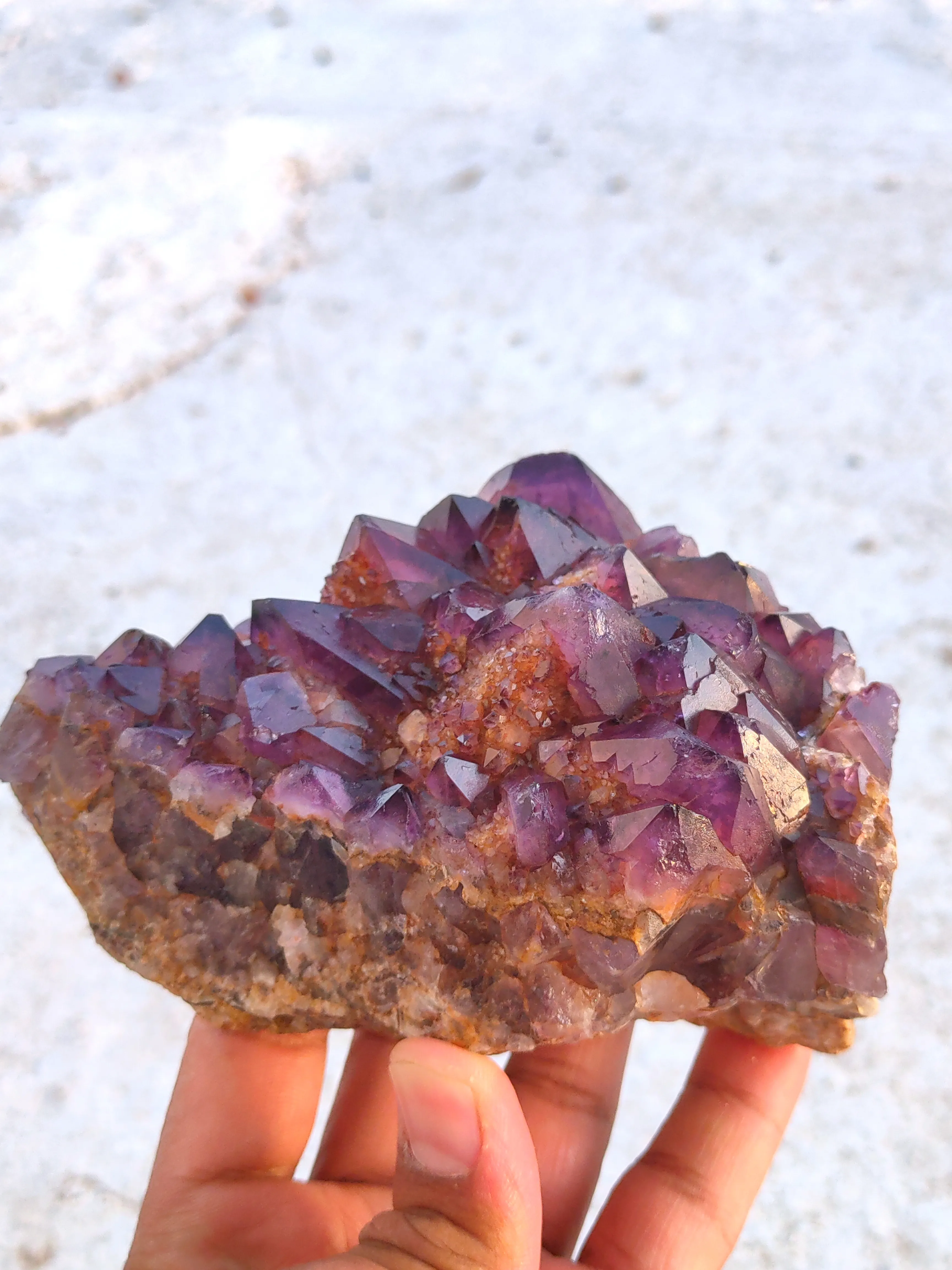 Alien Amethyst Phantom Quartz Cluster Natural Mineral specimen - image 8