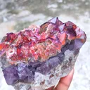 Alien Amethyst Red Phantom Hematite Quartz - image 7
