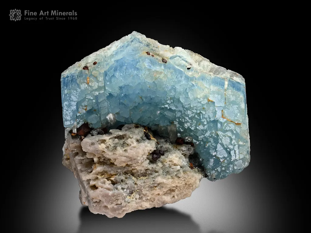 Alkali Caesium-Rich Blue Beryl from Afghanistan image