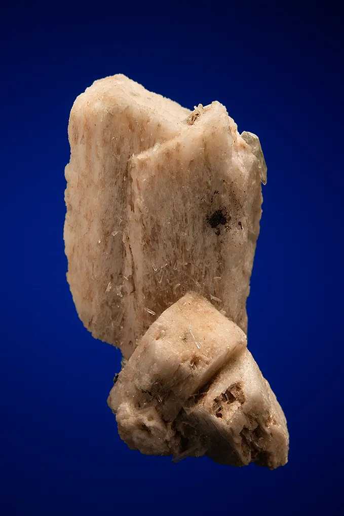 Allanite-(Ce) on Microcline (Carlsbad twin) image
