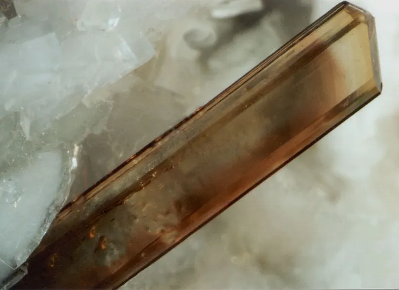 Allanite (Ce) ou Dissakisite (Ce), Trimouns, Luzenac, Ariège, France image