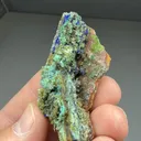 Allophane with Azurite, Agardite - image 2