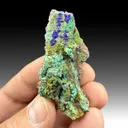 Allophane with Azurite, Agardite - image 1