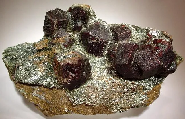 Almandine, Biotite image