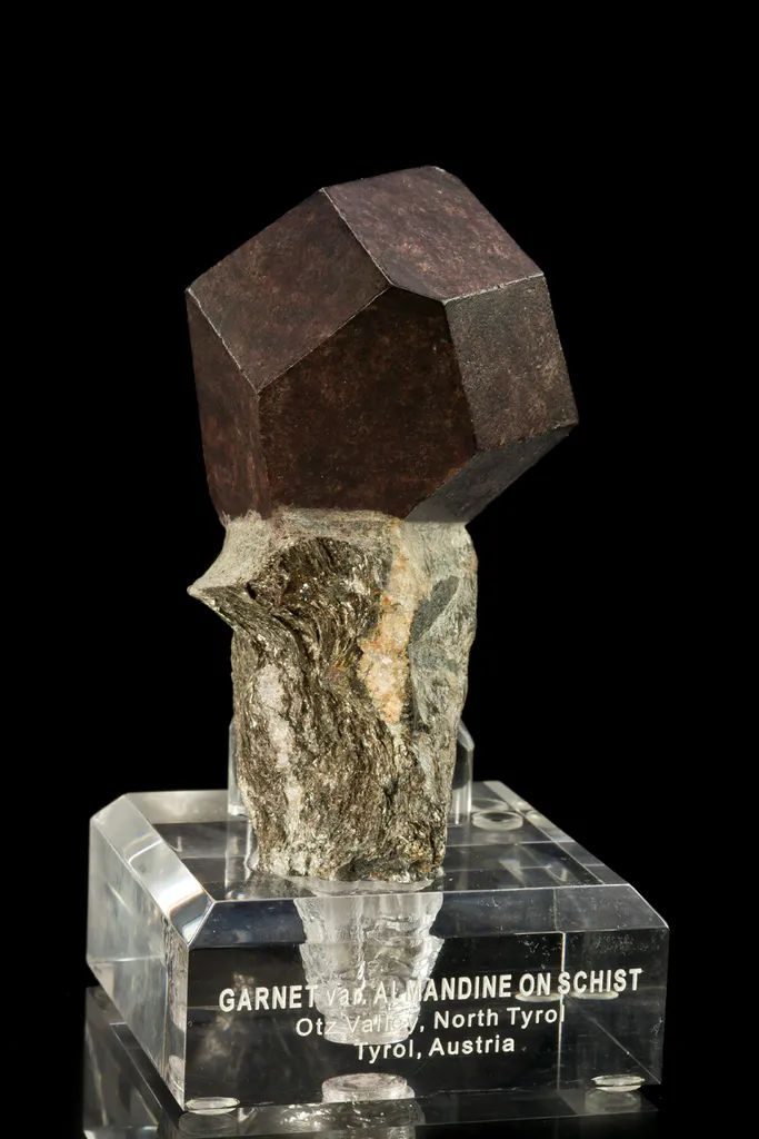 Almandine Garnet on Schist image