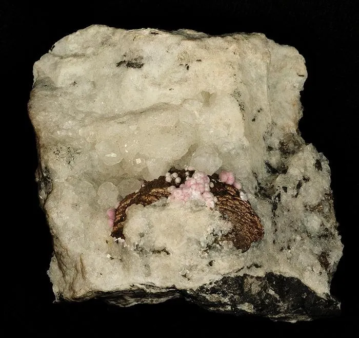 Alumohydrocalcite, Pyrite - image 1