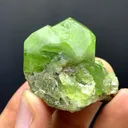 Amazing Shape Green Peridot Crystals Cluster from Pakistan - image 3
