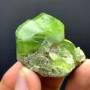 Amazing Shape Green Peridot Crystals Cluster from Pakistan - image 2