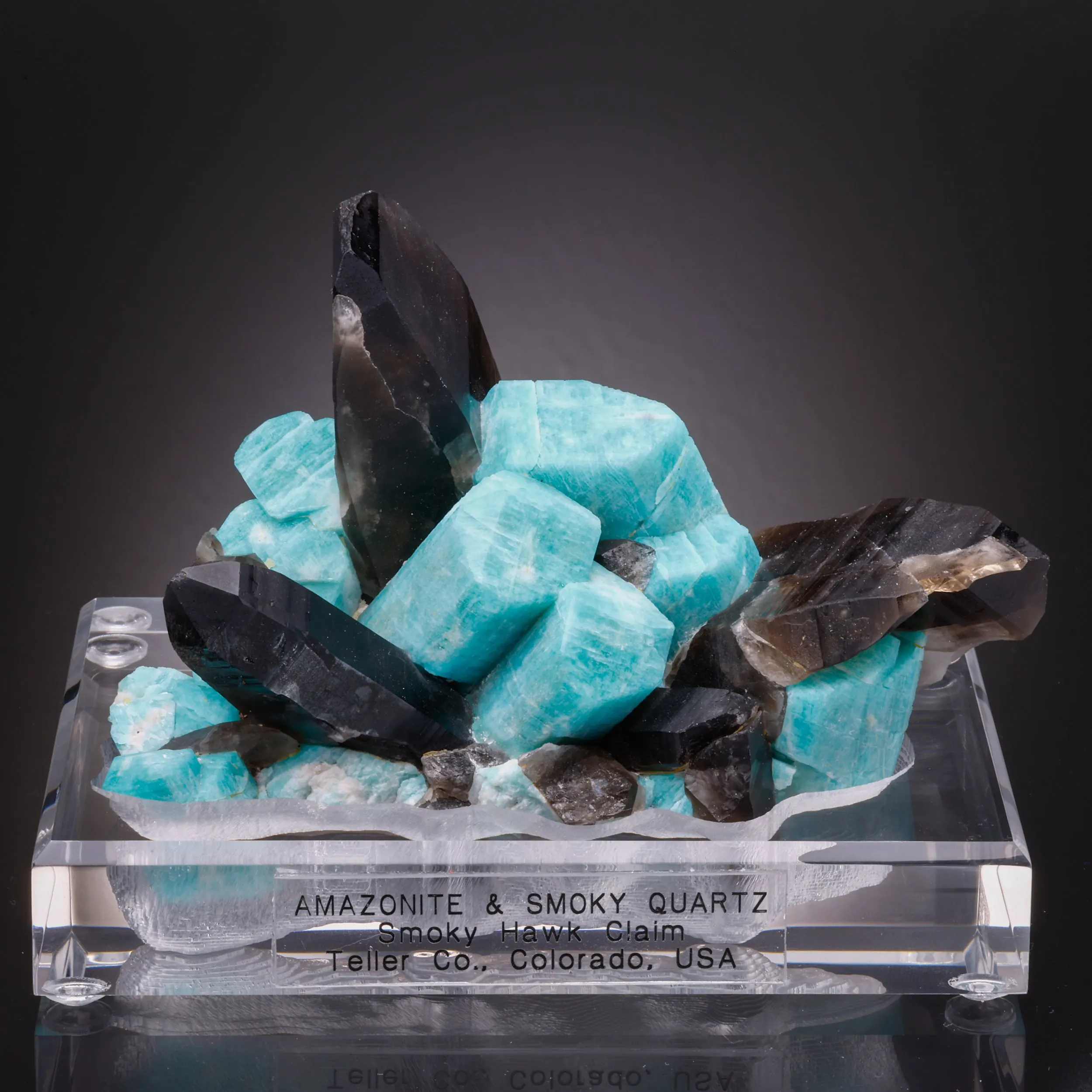 Amazonite and Smoky Quartz - image 1