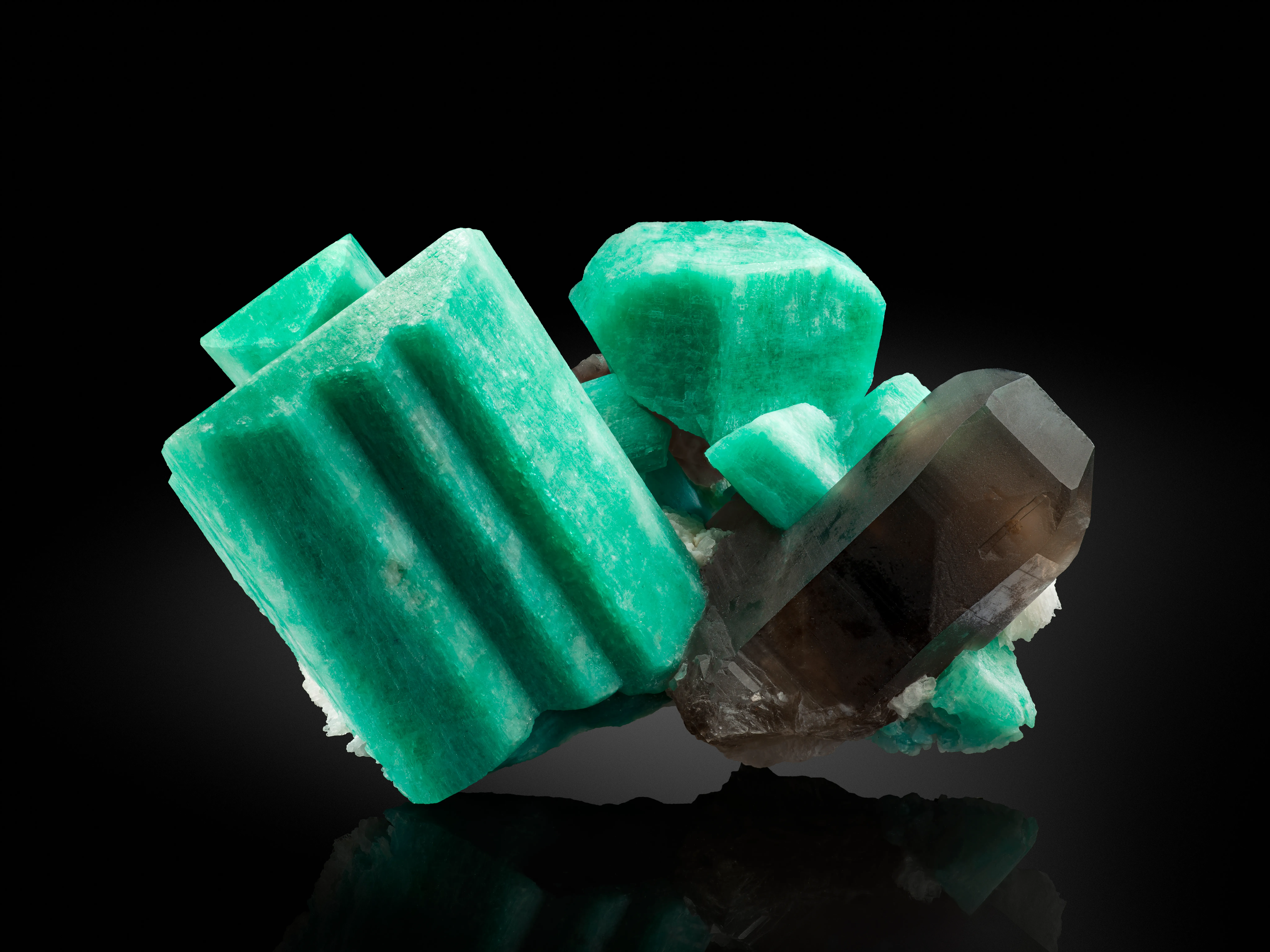 Amazonite and Smoky Quartz - image 1