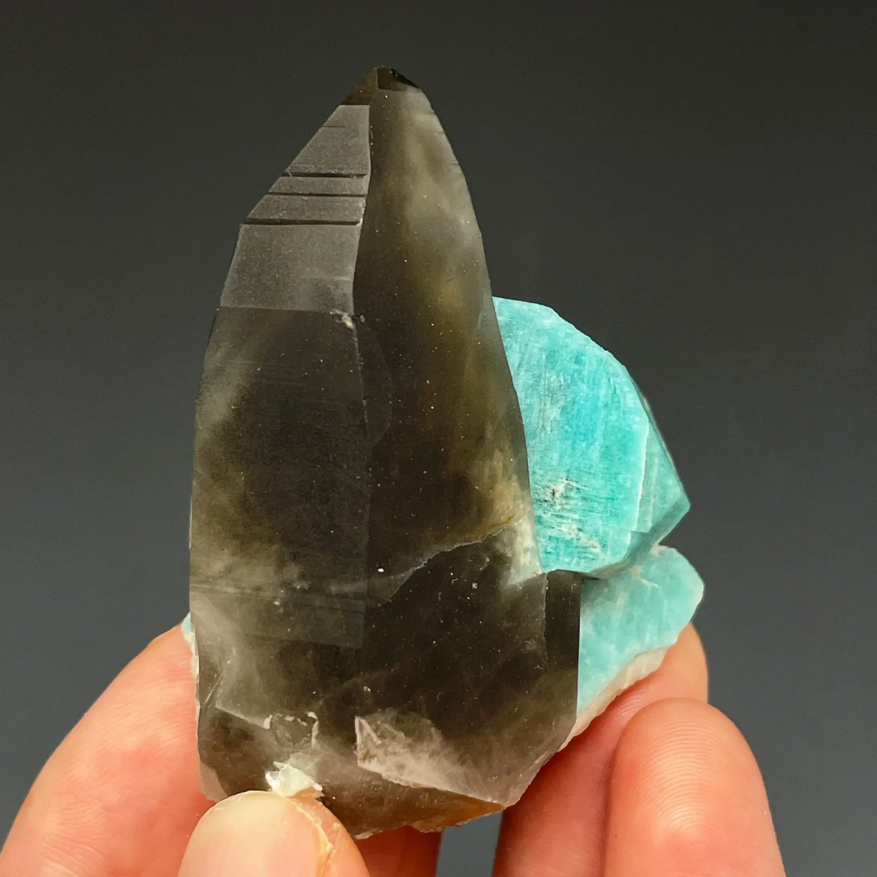 Amazonite and Smoky Quartz - image 2