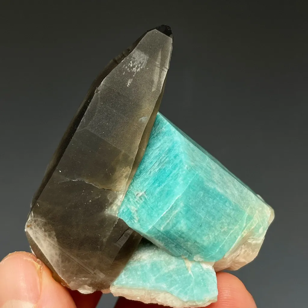 Amazonite and Smoky Quartz image