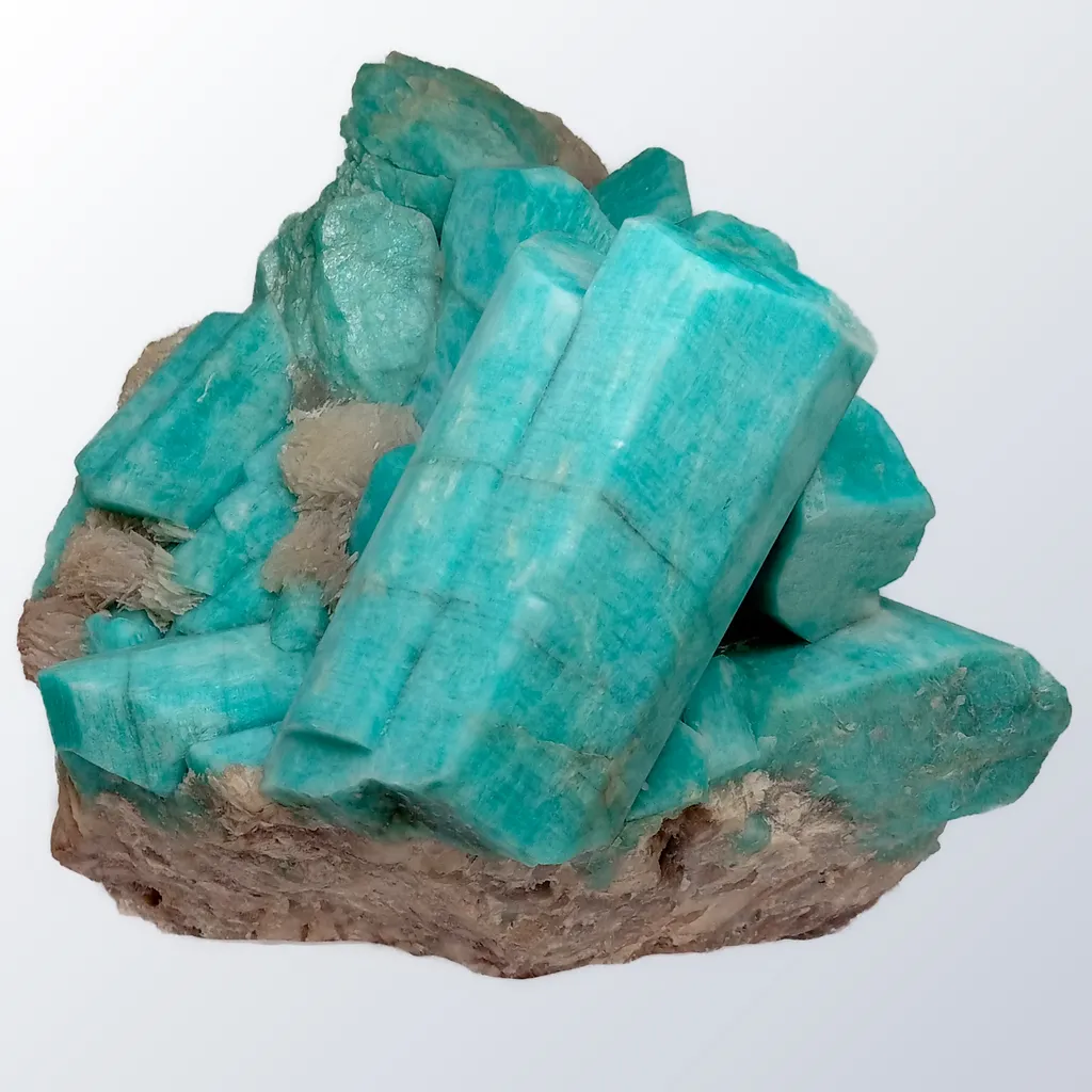 Amazonite, Cleavelandite from USA, Colorado, Teller County image