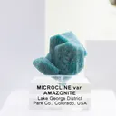Amazonite, Microcline from USA, Colorado, Park County, Lake George - image 1