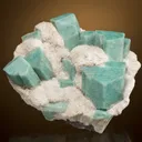Amazonite on Cleavelandite - image 1