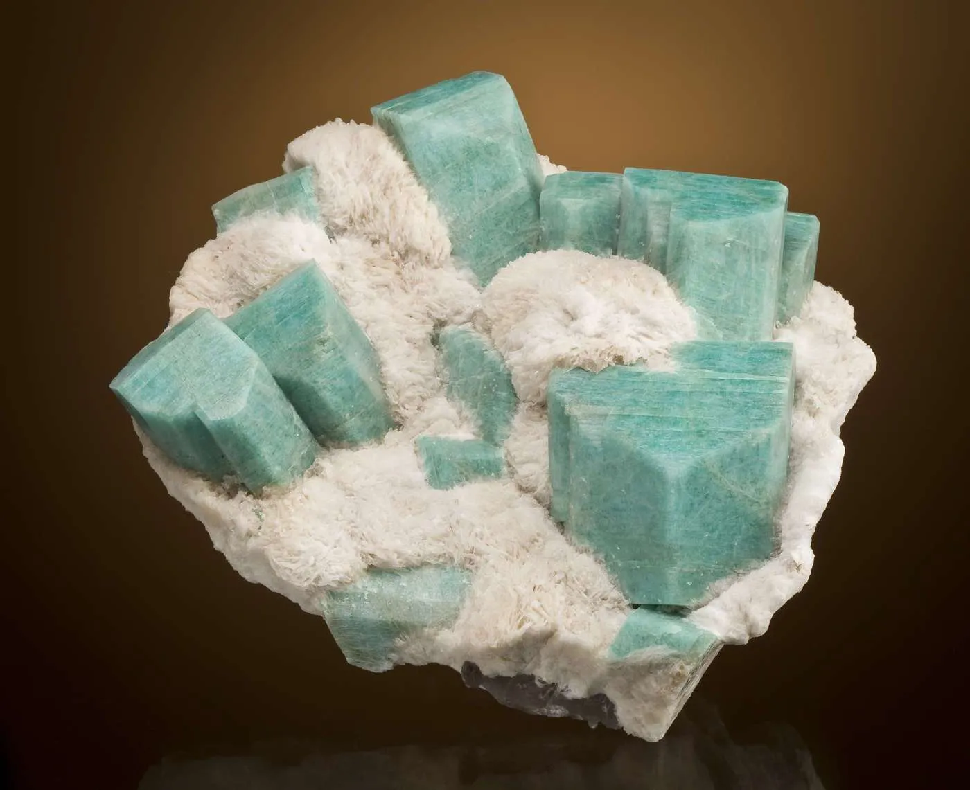 Amazonite on Cleavelandite - image 1