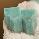 Amazonite on Cleavelandite - image 2