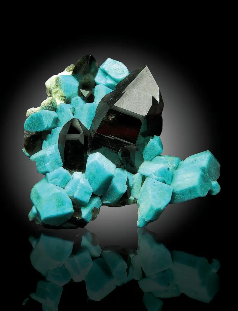 Amazonite, Smoky Quartz image