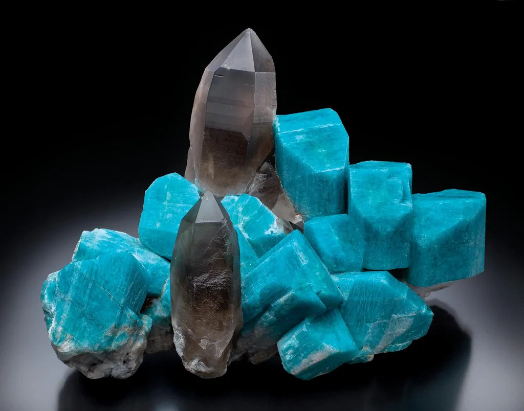 Amazonite, Smoky Quartz image
