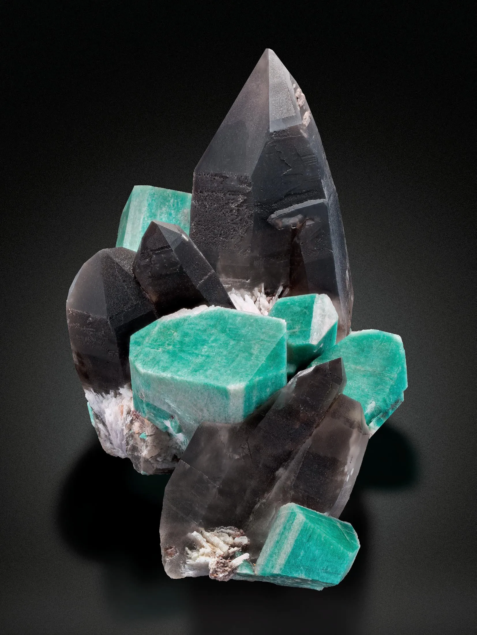 Amazonite, Smoky Quartz - image 1