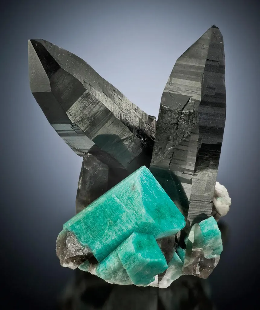 Amazonite, Smoky Quartz image