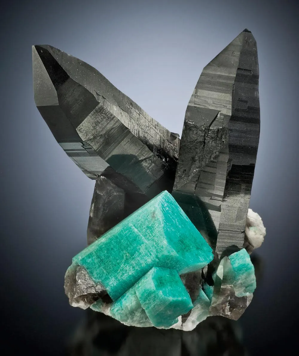 Amazonite, Smoky Quartz - image 1