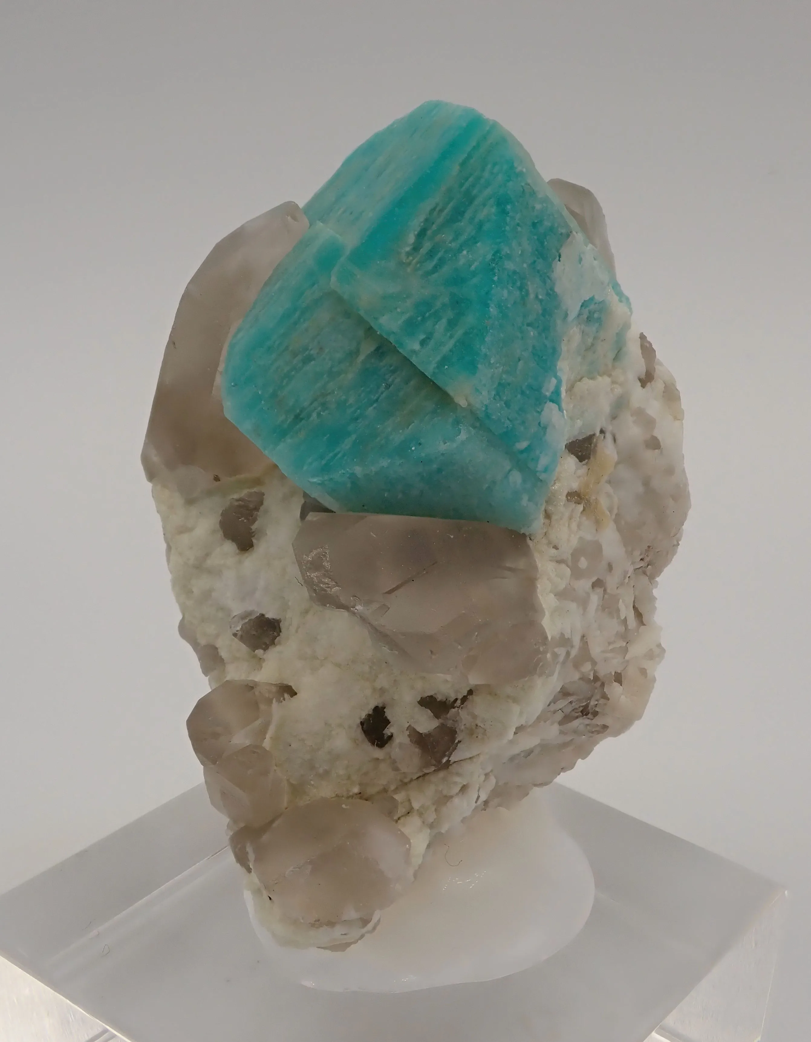 Amazonite with Quartz - image 4
