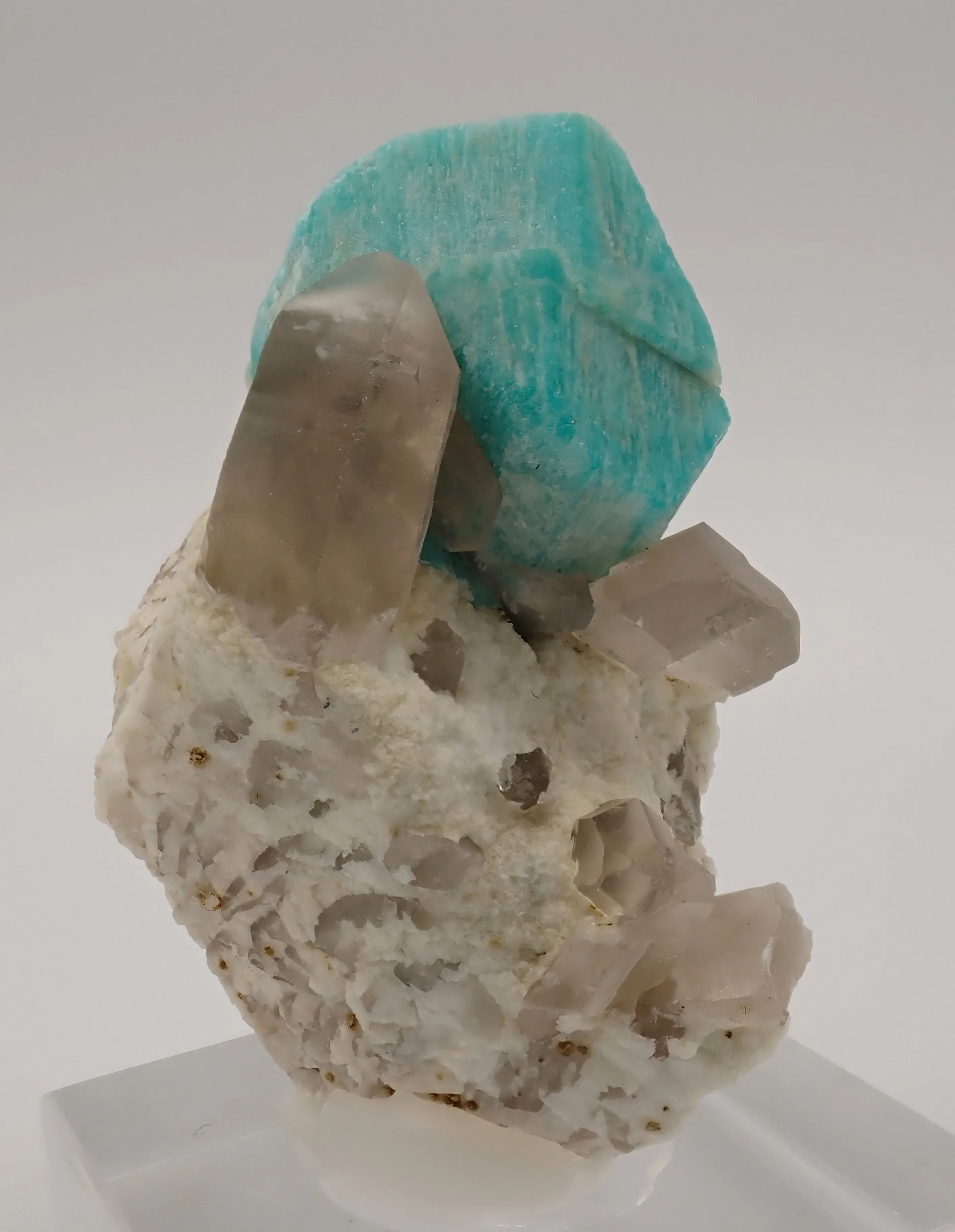 Amazonite with Quartz - image 3