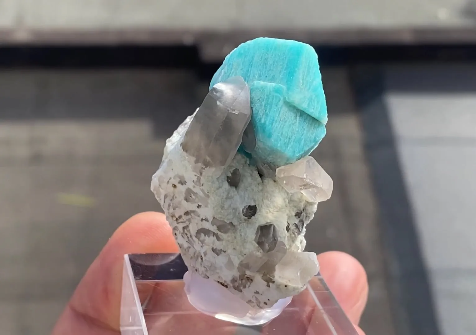 Amazonite with Quartz - image 5