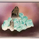 Amazonite With Smoky Quartz - image 1
