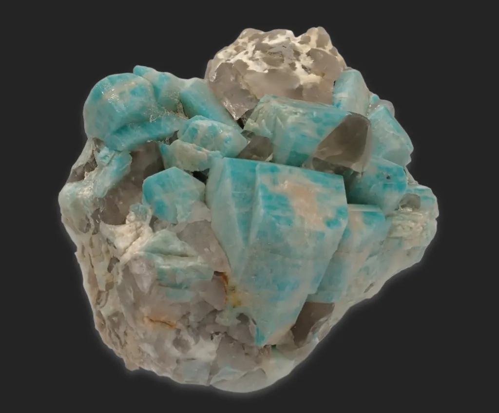 Amazonite with Smoky Quartz - image 2