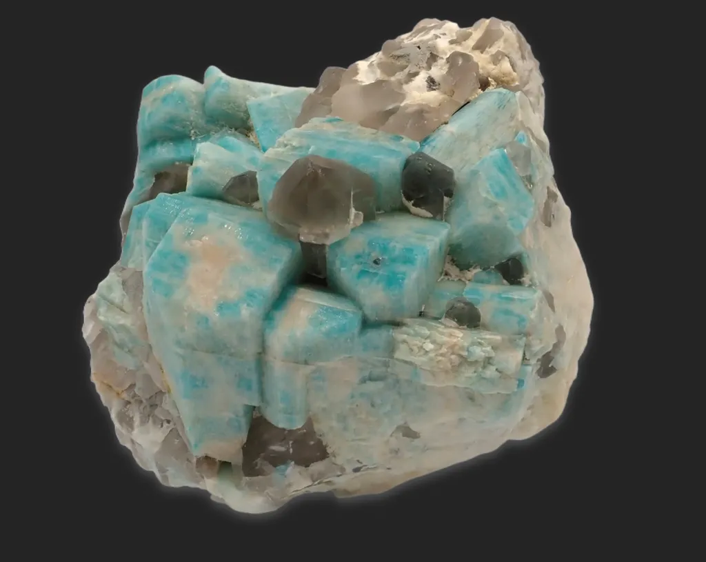 Amazonite with Smoky Quartz - image 4