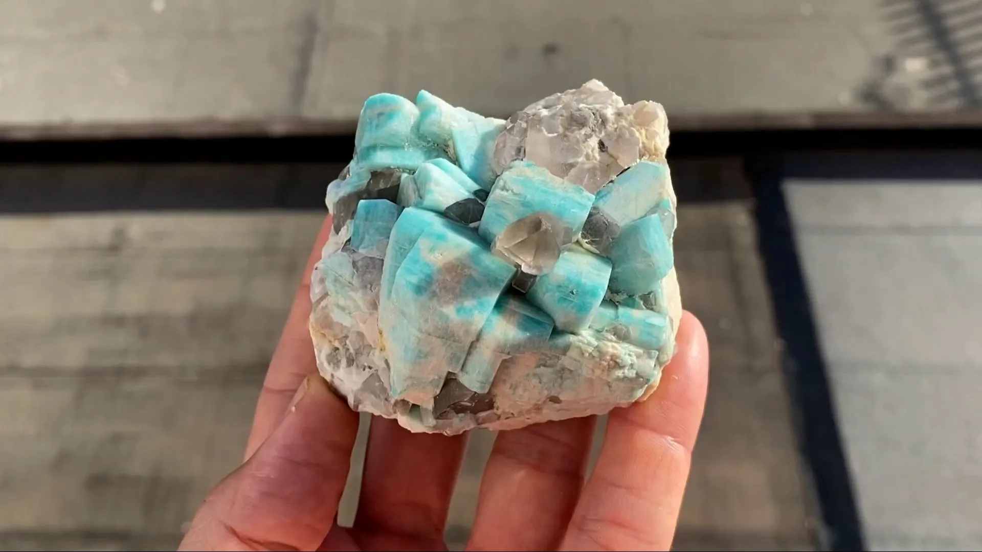 Amazonite with smoky Quartz - image 5