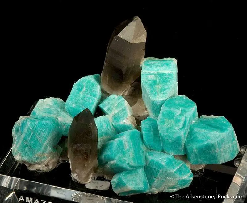 Amazonite With Smoky Quartz - image 2