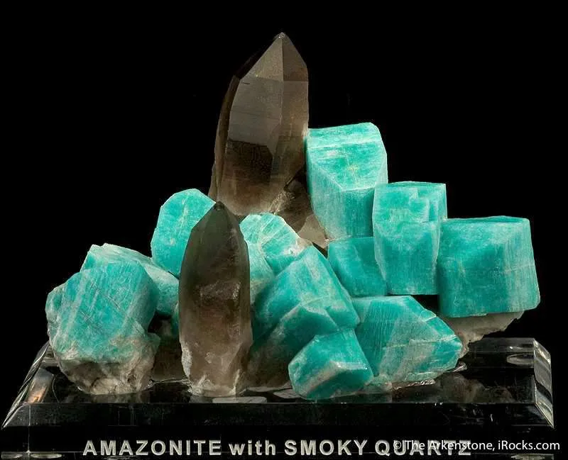 Amazonite With Smoky Quartz - image 3