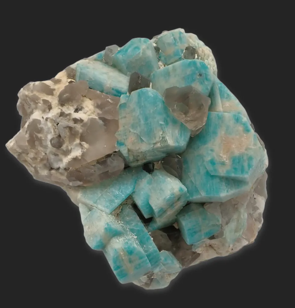 Amazonite with Smoky Quartz - image 3